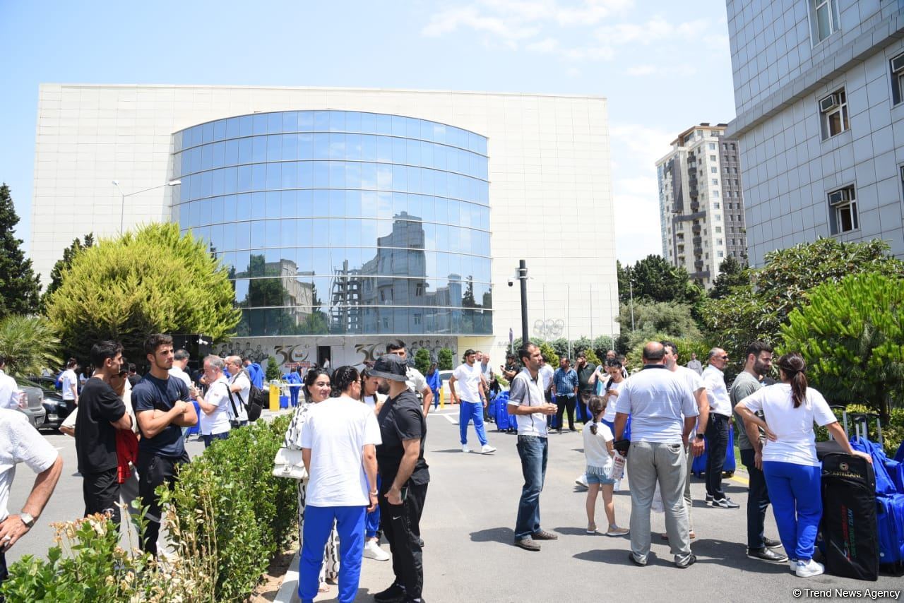 Azərbaycan komandası III Avropa Oyunlarında iştirak etmək üçün Krakova yola düşüb (FOTO/VİDEO)