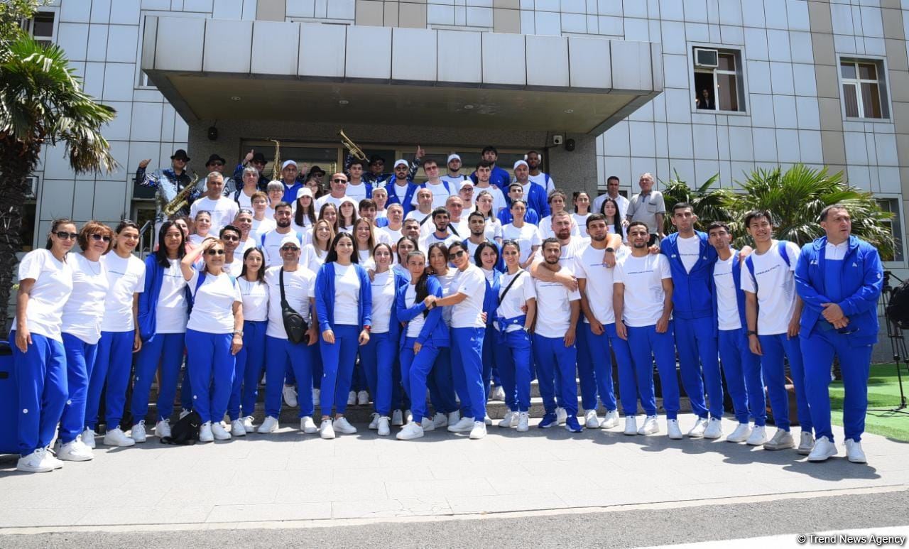 Azərbaycan komandası III Avropa Oyunlarında iştirak etmək üçün Krakova yola düşüb (FOTO/VİDEO)