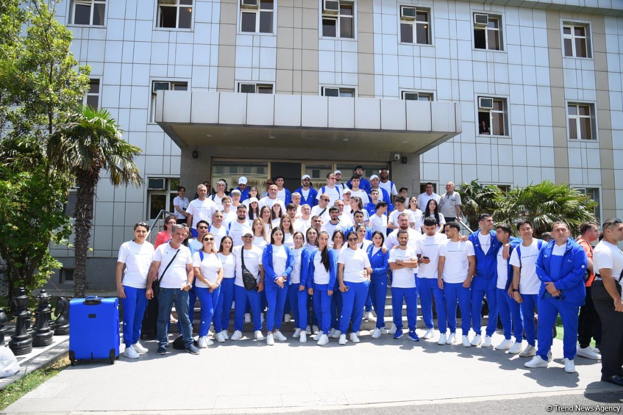 Azərbaycan komandası III Avropa Oyunlarında iştirak etmək üçün Krakova yola düşüb (FOTO/VİDEO)