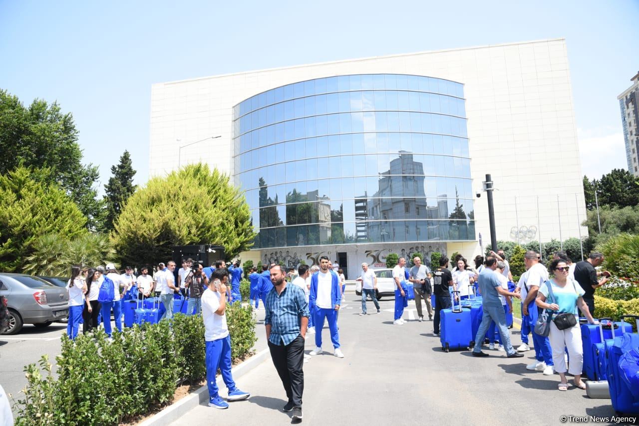 Azərbaycan komandası III Avropa Oyunlarında iştirak etmək üçün Krakova yola düşüb (FOTO/VİDEO)