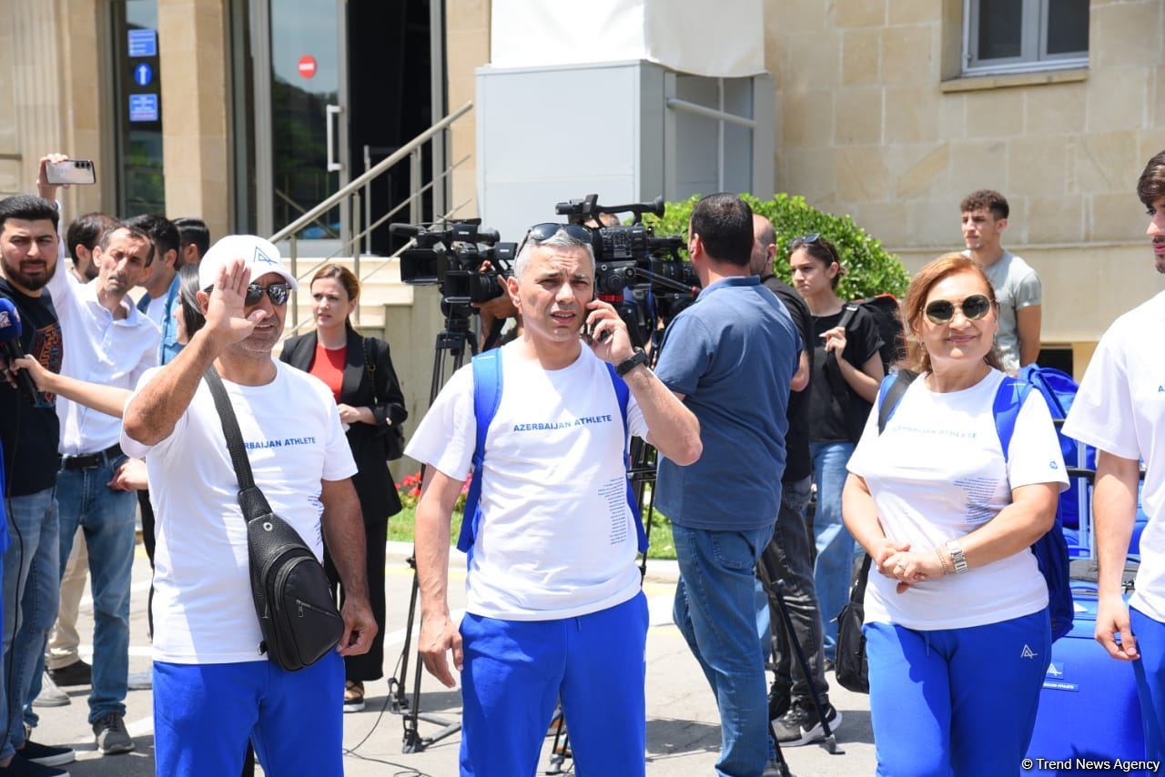Azərbaycan komandası III Avropa Oyunlarında iştirak etmək üçün Krakova yola düşüb (FOTO/VİDEO)