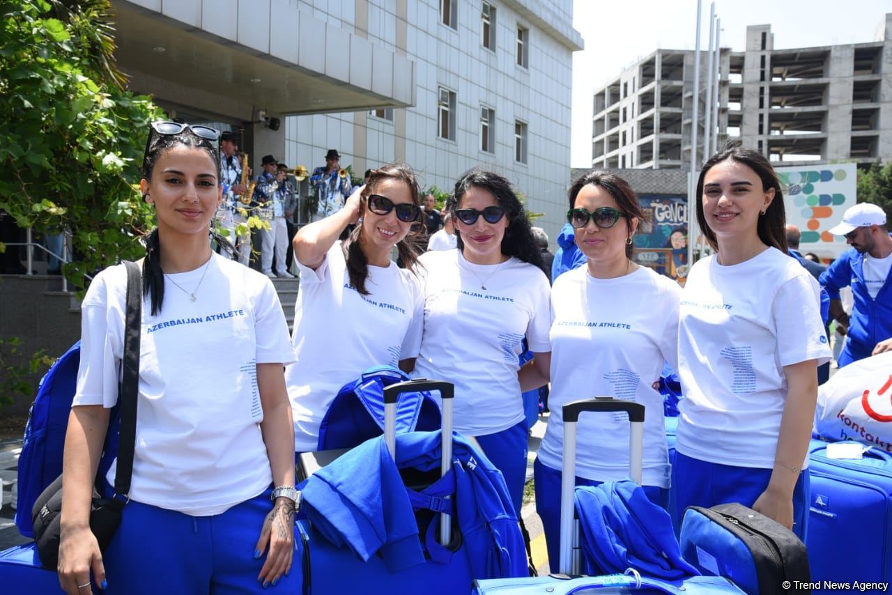 Azərbaycan komandası III Avropa Oyunlarında iştirak etmək üçün Krakova yola düşüb (FOTO/VİDEO)