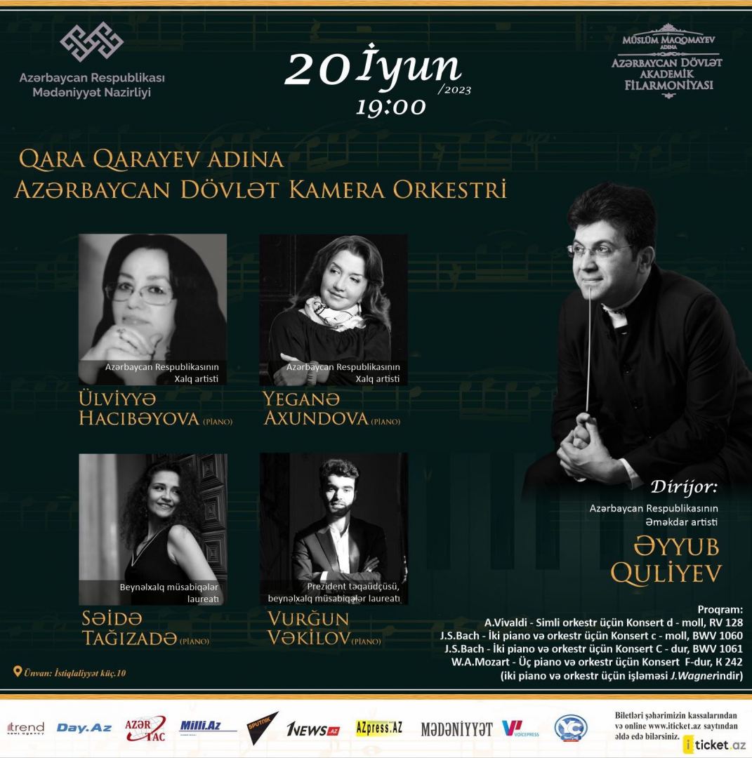 Filarmoniyada Qara Qarayev adına Azərbaycan Dövlət Kamera Orkestrinin konserti təşkil olunub (FOTO)