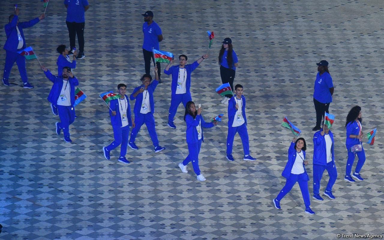 Üçüncü Avropa Oyunlarının açılış mərasimində Azərbaycan milli komandasının keçidi olub (FOTO)