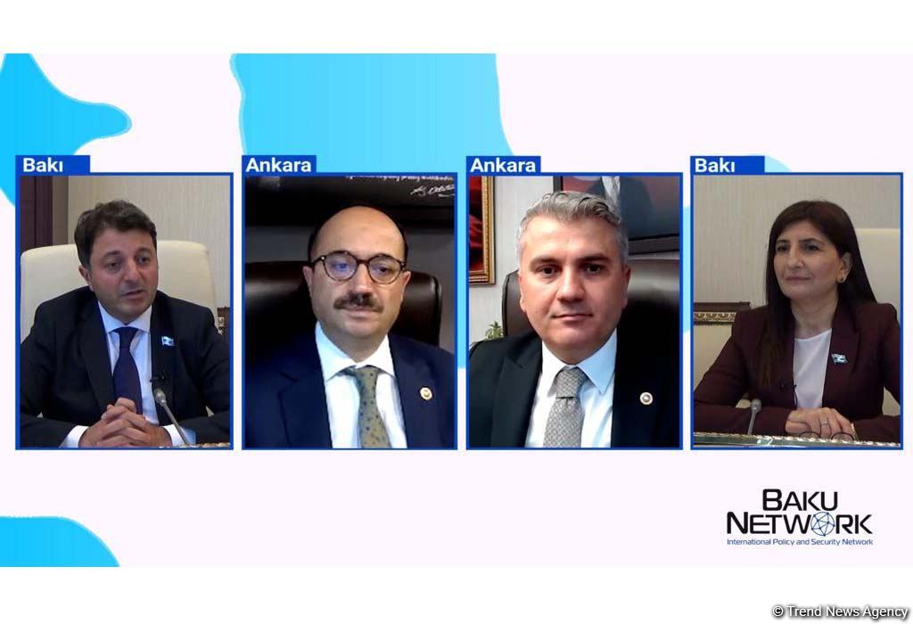 Azərbaycanlı və türkiyəli deputatlar telekörpüdə gündəmi müzakirə edib - Milli Məclis və “Baku Network”un yeni layihəsi (FOTO/VİDEO)