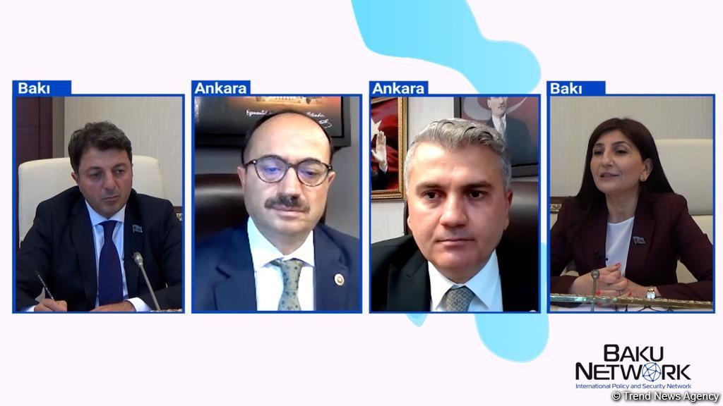 Azərbaycanlı və türkiyəli deputatlar telekörpüdə gündəmi müzakirə edib - Milli Məclis və “Baku Network”un yeni layihəsi (FOTO/VİDEO)
