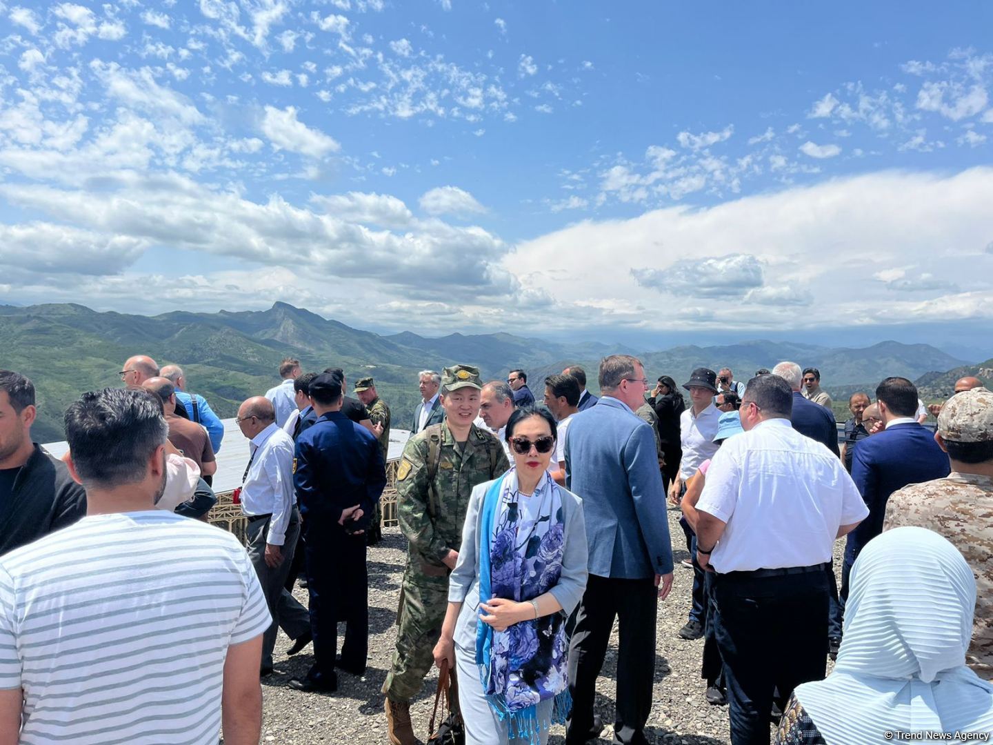 Diplomatik korpus nümayəndələri Laçında qurulmaqda olan Aqro Sənaye Parkı ilə tanış olublar (FOTO)