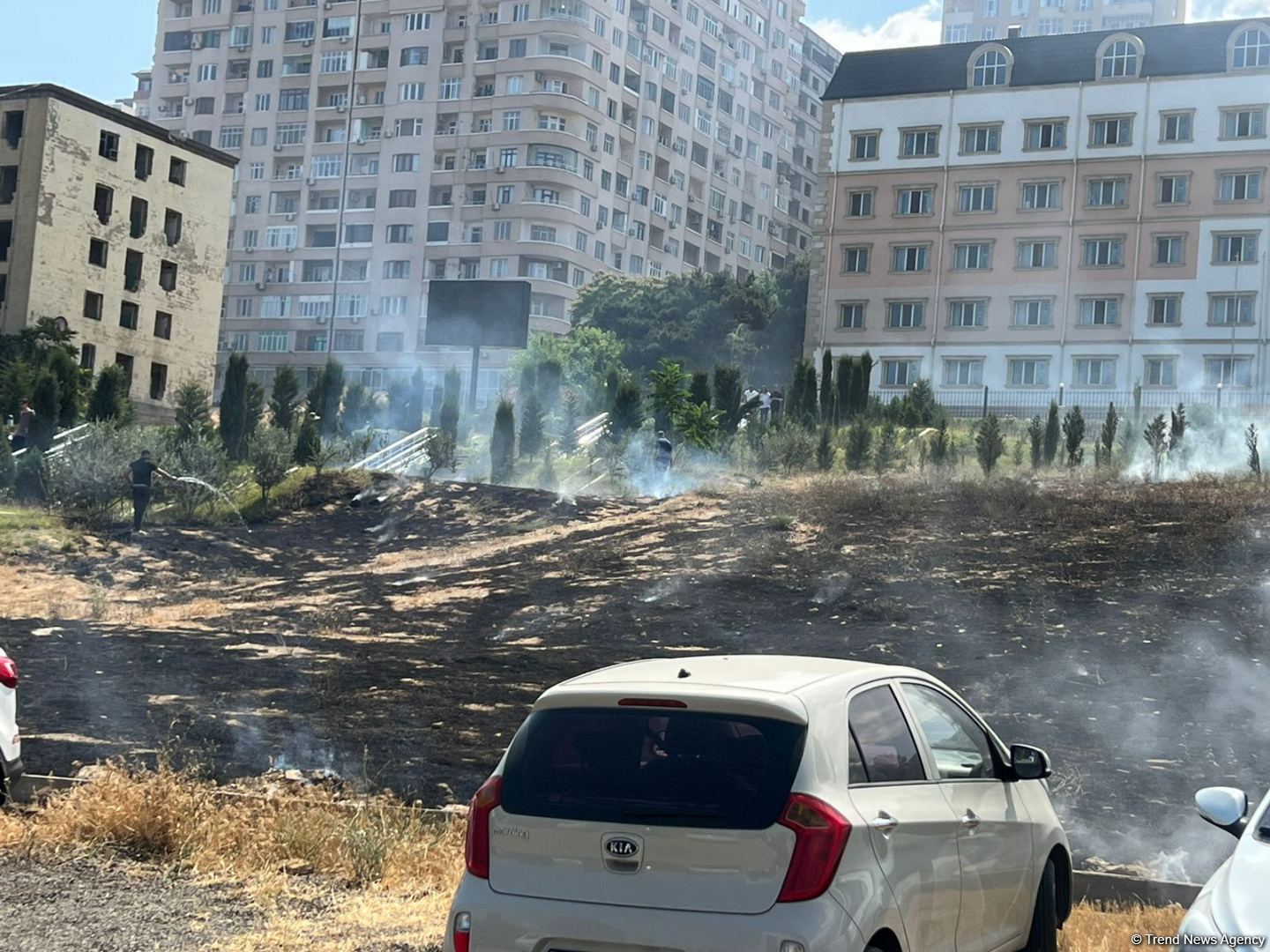 Yasamalda baş verən yanğın söndürülüb (YENİLƏNİB) (FOTO/VİDEO)