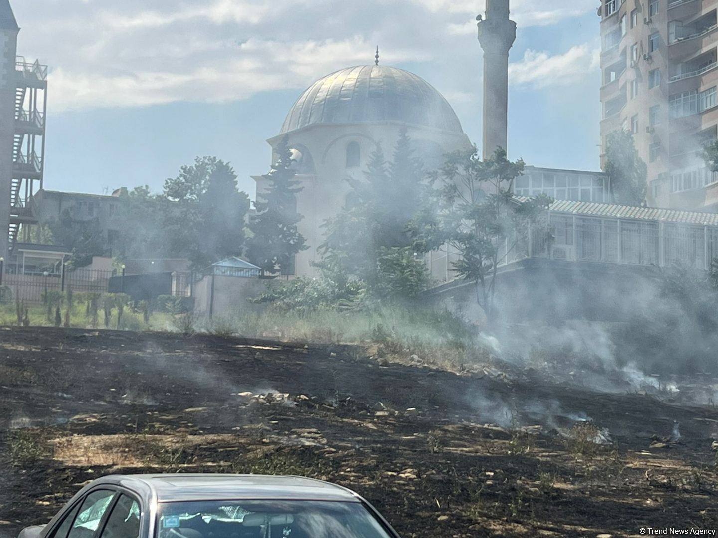 Yasamalda baş verən yanğın söndürülüb (YENİLƏNİB) (FOTO/VİDEO)