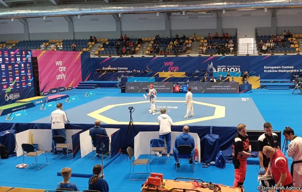 Taekvondoçumuz Eltac Qafarov III Avropa Oyunlarında 1/4 finala yüksəlib (FOTO)