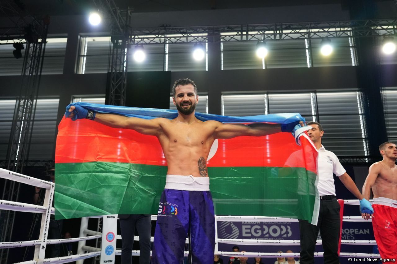 Azərbaycan kikboksçusu III Avropa Oyunlarında qızıl medal qazanıb (FOTO)