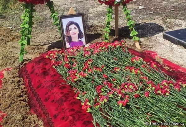 Telejurnalist Natəvan Babayeva dəfn edildi (FOTO)