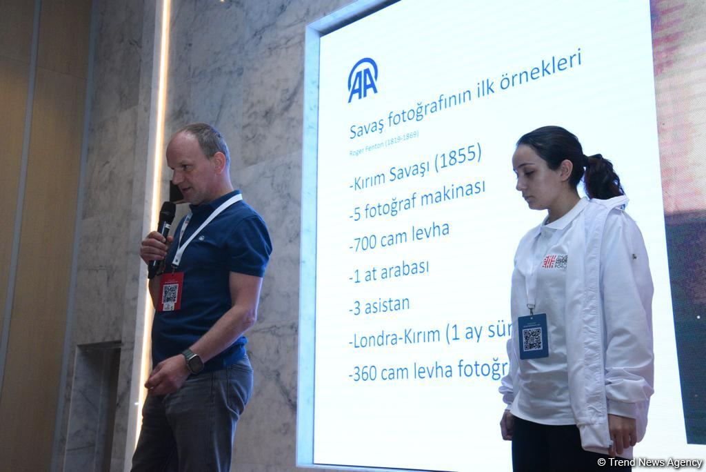 Anadolu Agentliyi tərəfindən televiziya jurnalistləri üçün "Hərbi jurnalistika" mövzusunda təlim keçirilib (FOTO)