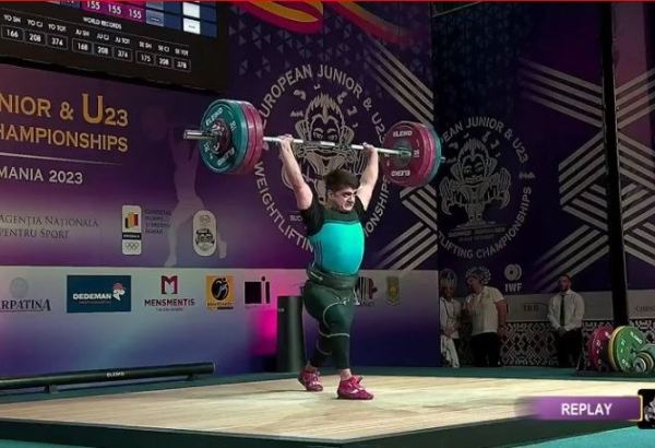 Ağır atletimiz Avropa birinciliyində gümüş medal qazandı (FOTO)