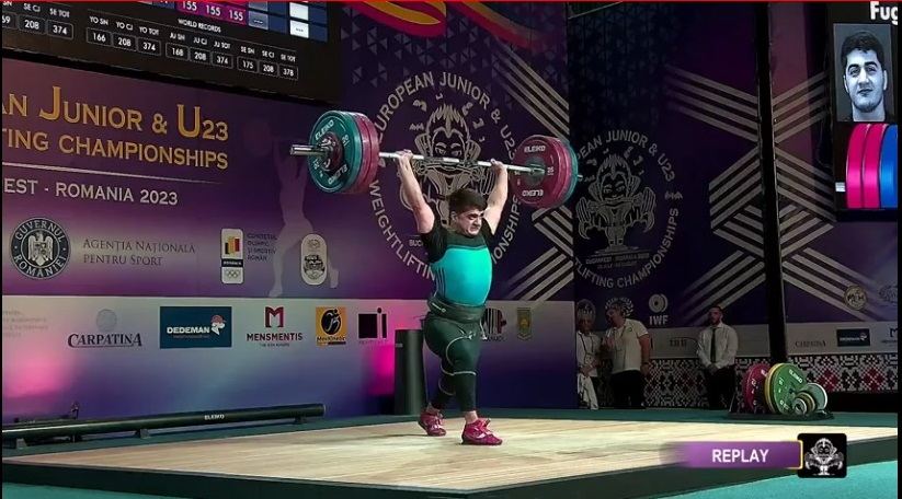 Ağır atletimiz Avropa birinciliyində gümüş medal qazandı (FOTO)