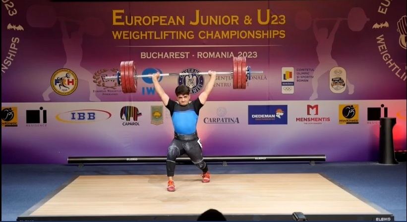 Ağır atletimiz Avropa birinciliyində gümüş medal qazandı (FOTO)