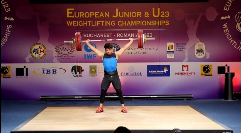 Ağır atletimiz Avropa birinciliyində gümüş medal qazandı (FOTO)
