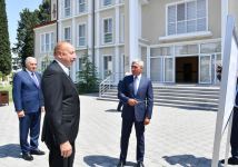 Prezident İlham Əliyev Samuxda Heydər Əliyev Fondunun layihəsi çərçivəsində inşa olunan uşaq musiqi məktəbinin yeni binasının açılışında iştirak edib (FOTO/VİDEO) (YENİLƏNİB)