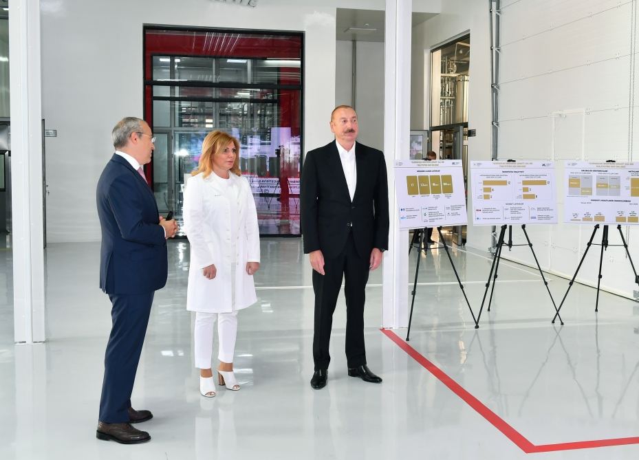 Prezident İlham Əliyev Bakıda “Diamed” dərman istehsalı zavodunun açılışında iştirak edib (FOTO/VİDEO)