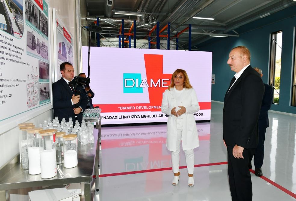 Prezident İlham Əliyev Bakıda “Diamed” dərman istehsalı zavodunun açılışında iştirak edib (FOTO/VİDEO)