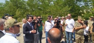 Diplomatik korpus üzvləri Ağdam-Xankəndi yolunda olublar (FOTO)