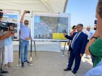 Diplomatik korpus üzvləri Xaçın çayı üzərində inşa olunan körpü ilə tanış olublar (FOTO)