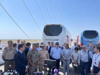 Diplomatik korpus üzvləri Xaçın çayı üzərində inşa olunan körpü ilə tanış olublar (FOTO)