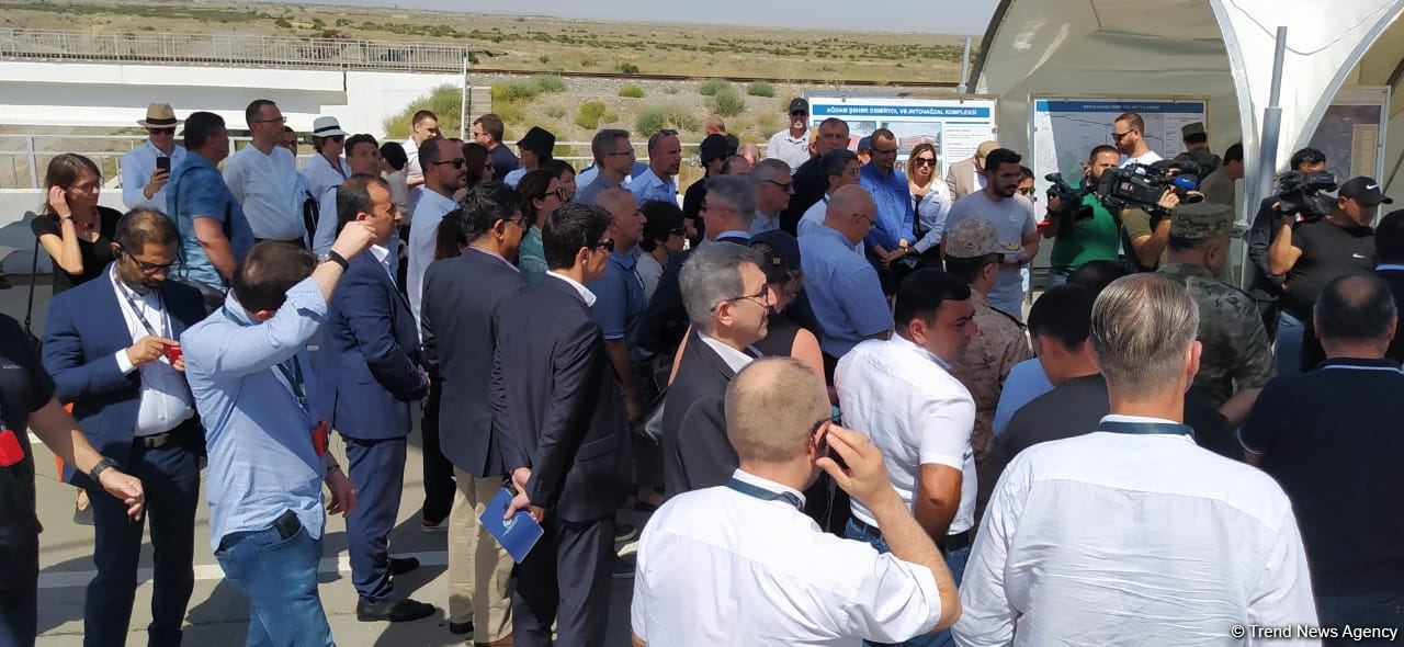 Azərbaycandakı diplomatik korpus üzvlərinin Ağdama səfəri başlayıb (FOTO)