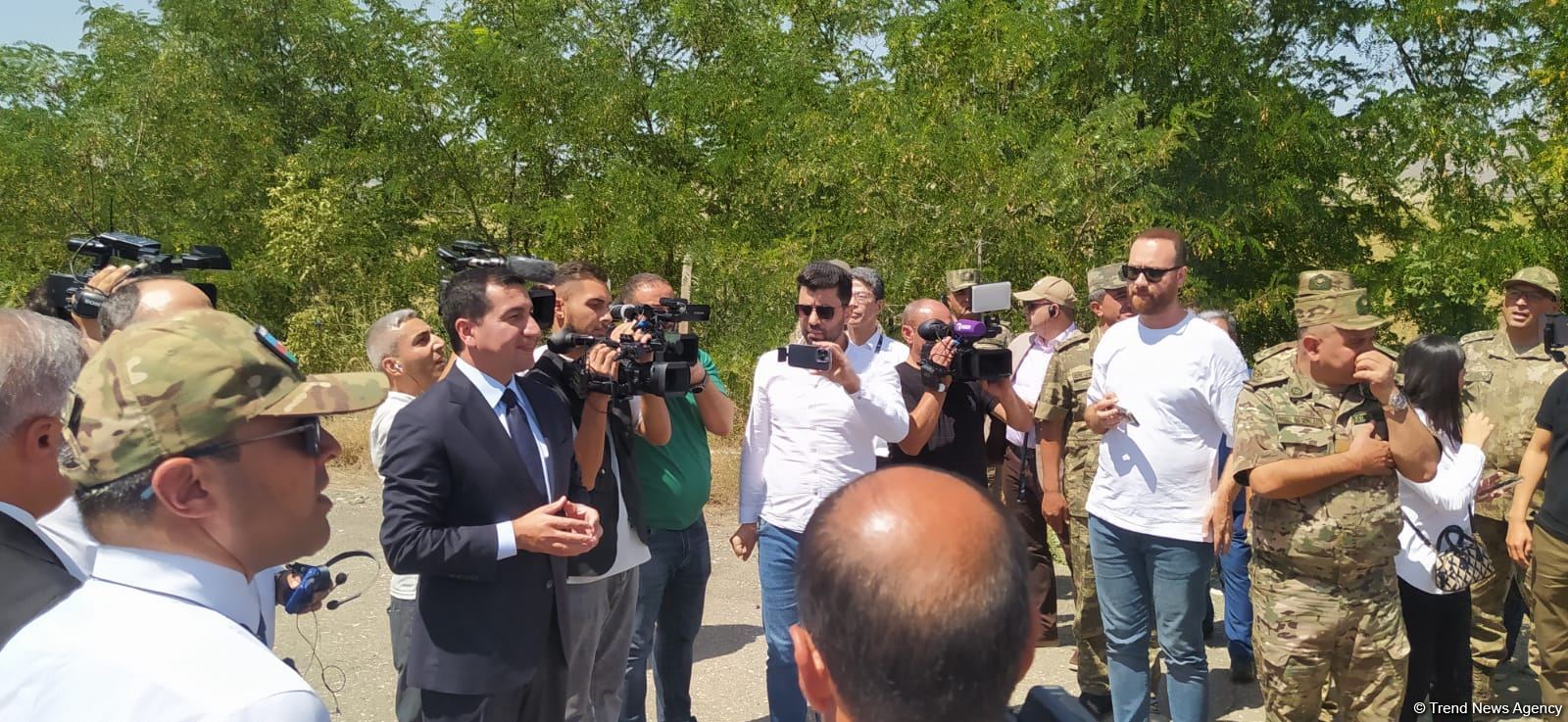 Diplomatik korpus üzvləri Ağdam-Xankəndi yolunda olublar (FOTO)