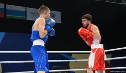 Azərbaycan boksçusu Nicat Hüseynov yarımfinala yüksəlib (FOTO)