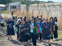 I Qarabağ müharibəsi zamanı itkin düşmüş şəxslərin ailə üzvləri Şuşada (YENİLƏNİB) (FOTO)