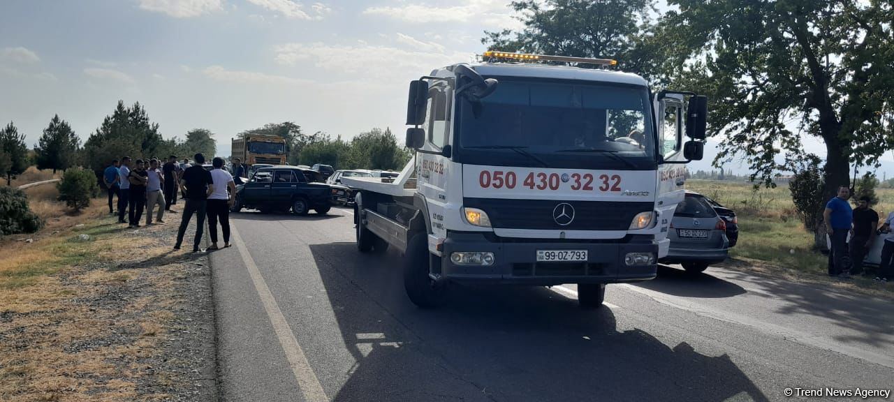 Tərtərdə yol qəzası - Ölən var (FOTO)