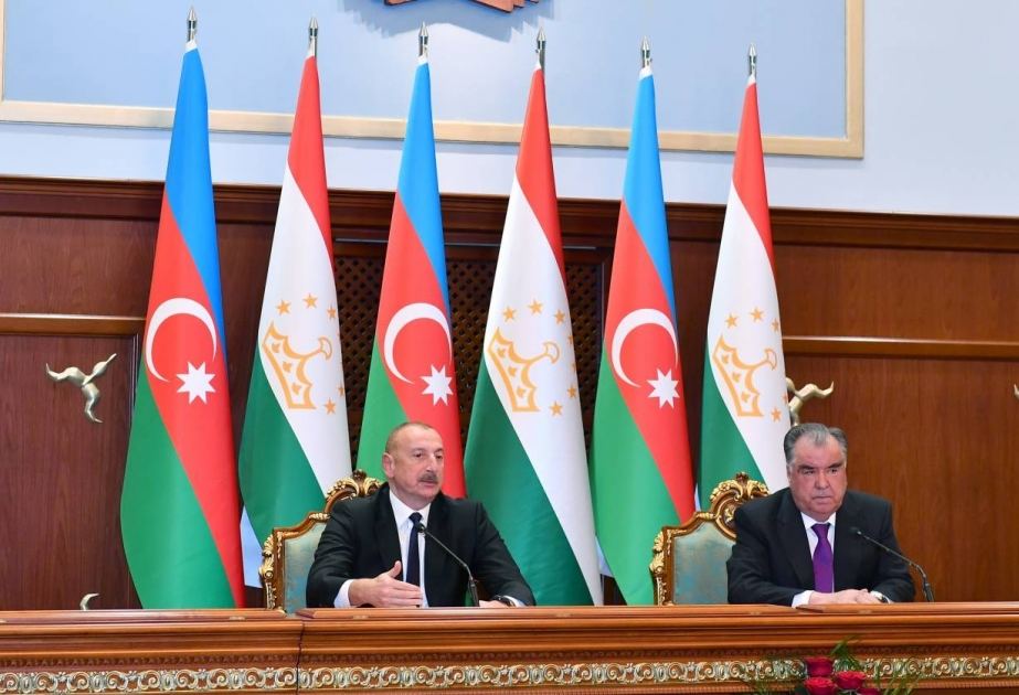 Prezident İlham Əliyev: Tacikistanın beynəlxalq aləmdə nüfuz qazanması dost ölkə olaraq bizi sevindirir