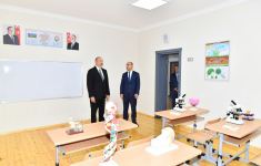 Prezident İlham Əliyev Xırdalan şəhər 11 nömrəli tam orta məktəbin yeni binasının açılışında iştirak edib (FOTO/VİDEO) (YENİLƏNİB)
