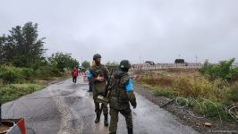 Ağdam-Xankəndi yolu AÇILDI - Humanitar yük Qarabağ ermənilərinə yola salındı (FOTO/VİDEO)