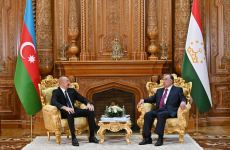 Prezident İlham Əliyevin Tacikistan Prezidenti Emoməli Rəhmon ilə təkbətək görüşü olub (YENİLƏNİB) (FOTO/VİDEO)
