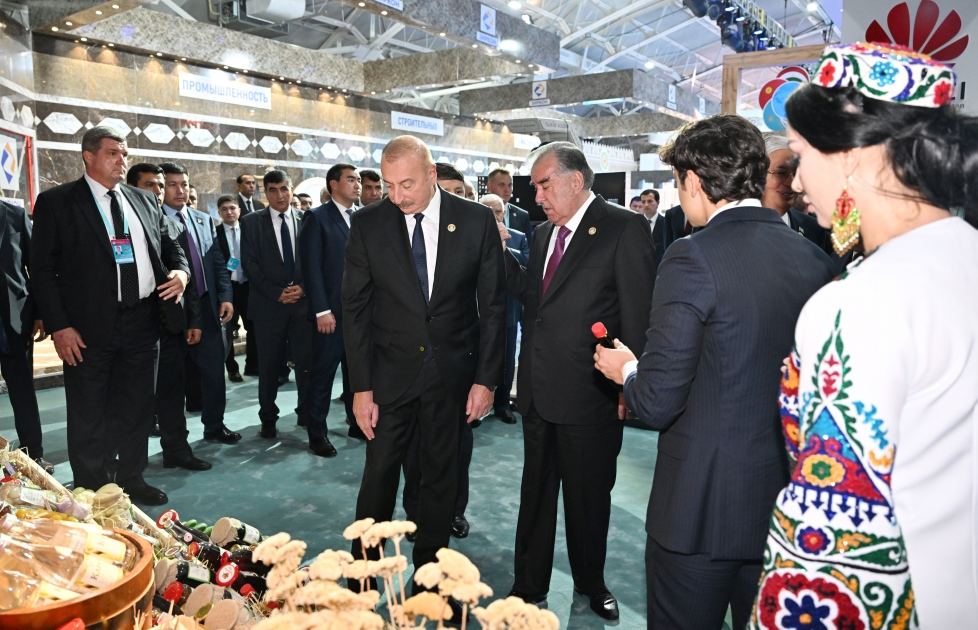 Prezident İlham Əliyev Düşənbədəki “EKSPO Mərkəzi Asiya 2023” sərgisi ilə tanış olub (FOTO/VİDEO) (YENİLƏNİB)