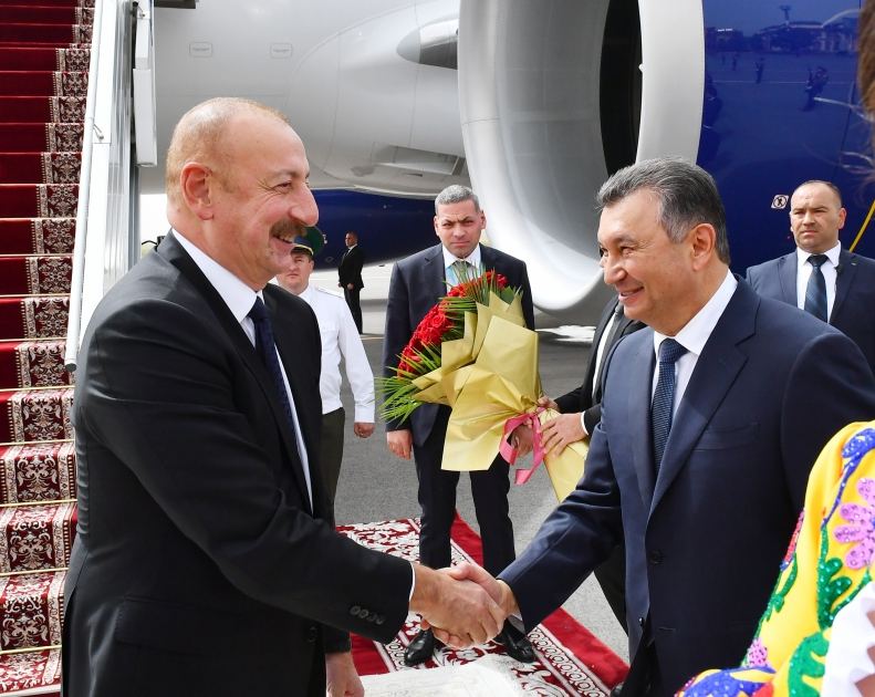 Prezident İlham Əliyev Tacikistana səfərə gəlib (FOTO/VİDEO)