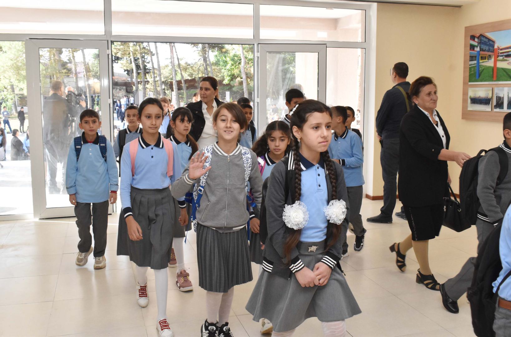Heydər Əliyev Fondunun inşa etdiyi 500-cü məktəb istifadəyə verildi (FOTO)