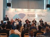Həştərxanda Xəzər Media Forumunun nümayəndə heyətləri rəhbərlərinin görüşü keçirilib (FOTO)