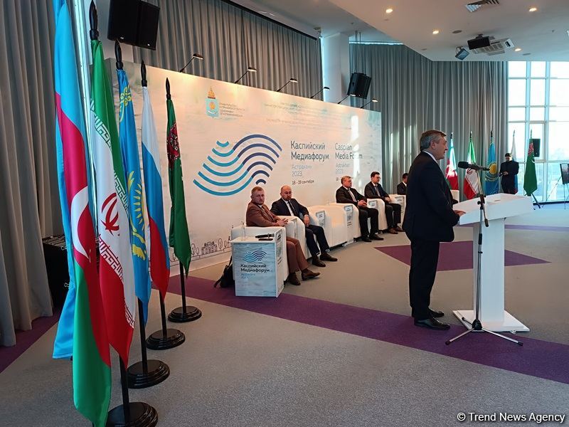 Həştərxanda Xəzər Media Forumunun nümayəndə heyətləri rəhbərlərinin görüşü keçirilib (FOTO)