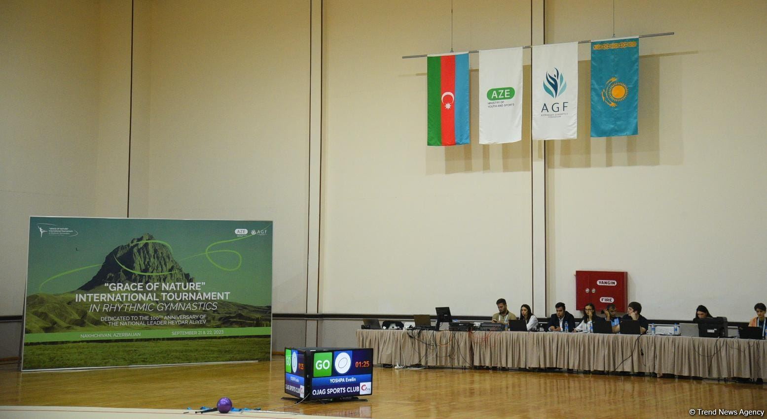 Naxçıvanda bədii gimnastika üzrə "Grace of Nature" Beynəlxalq turnirinə start verilib (FOTO)
