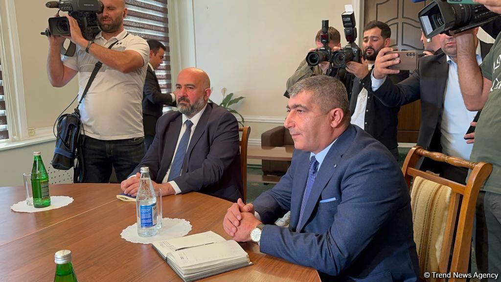 Yevlax görüşündən ilk görüntülər (FOTO/VİDEO)