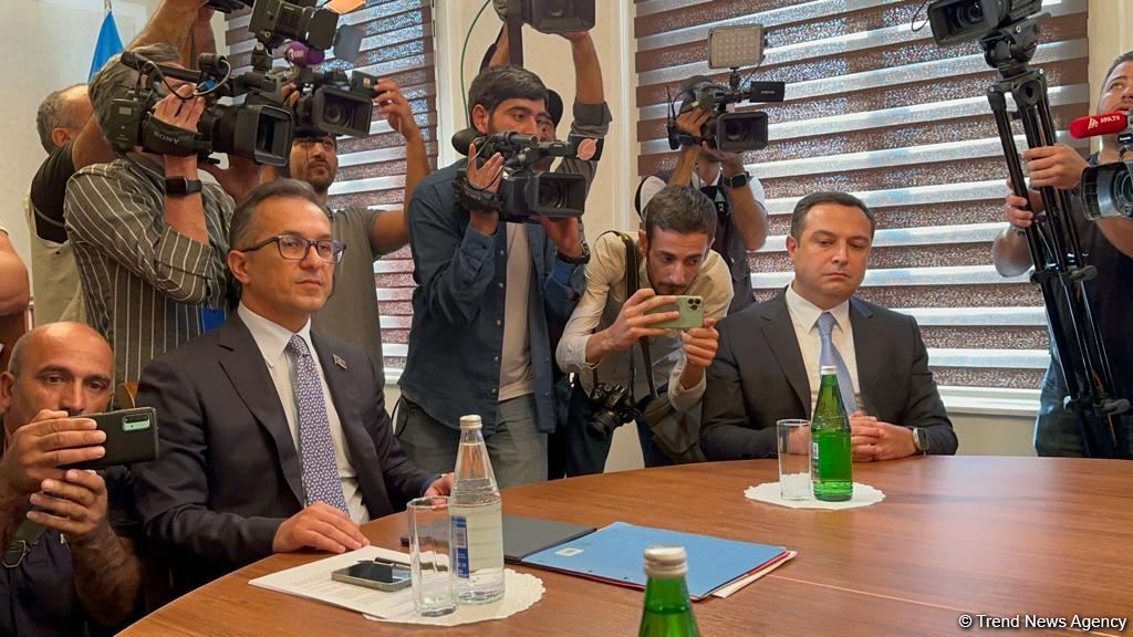 Yevlax görüşündən ilk görüntülər (FOTO/VİDEO)