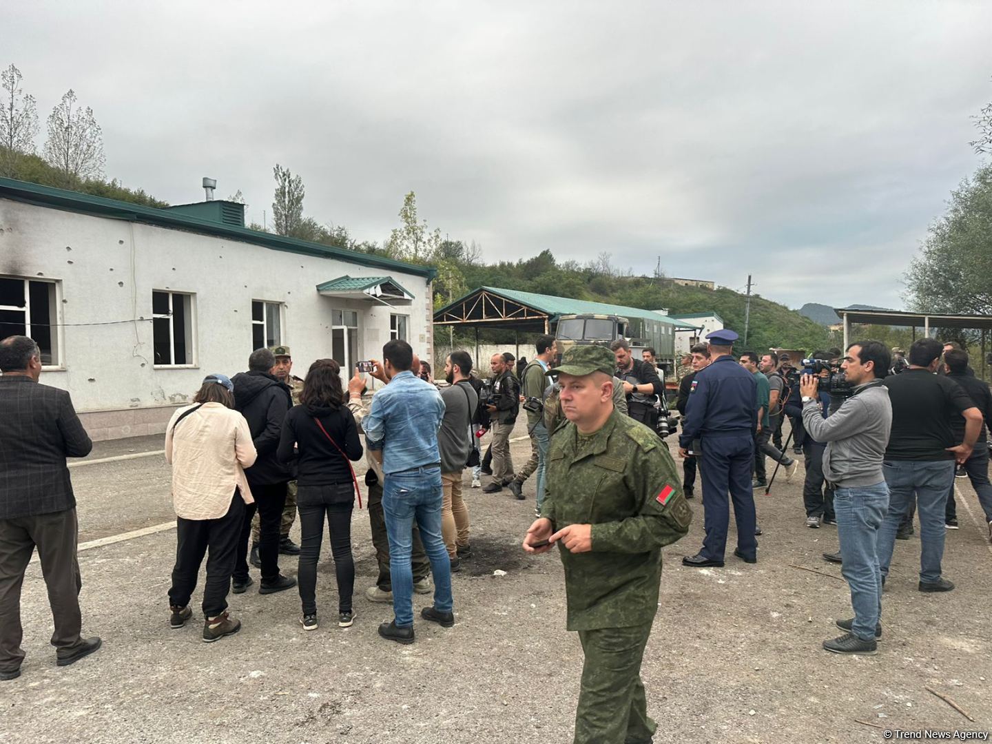 Lokal antiterror tədbirləri zamanı Şuşada zərərsizləşdirilmiş erməni postu (FOTO)
