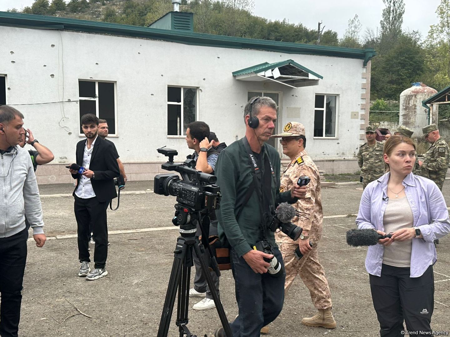 Lokal antiterror tədbirləri zamanı Şuşada zərərsizləşdirilmiş erməni postu (FOTO)