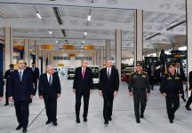 Azərbaycan və Türkiyə prezidentləri Naxçıvan Bərpa-istehsalat hərbi kompleksinin açılışında iştirak ediblər (YENİLƏNİB) (FOTO)