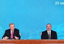 Azərbaycan və Türkiyə prezidentləri mətbuata bəyanatla çıxış ediblər (FOTO/VİDEO)