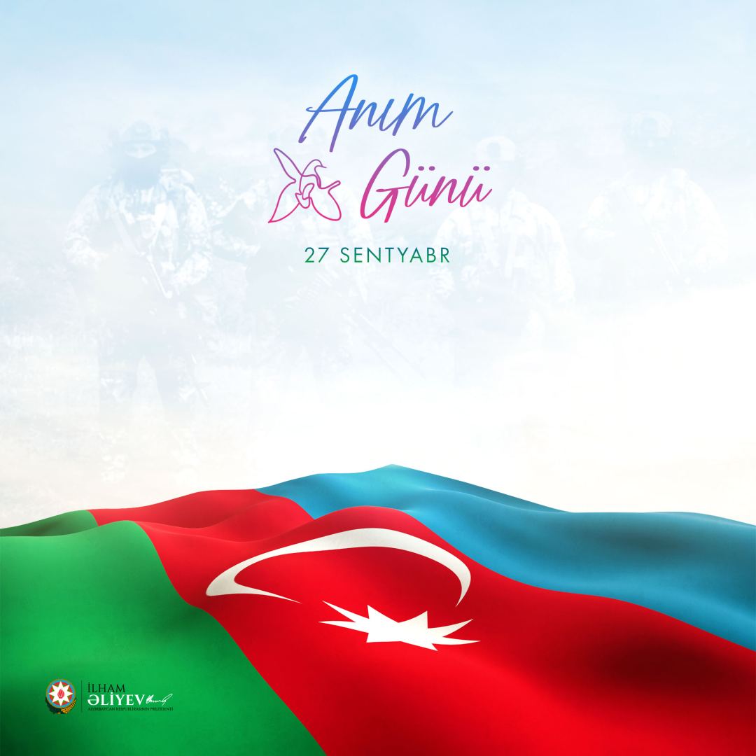 Prezident İlham Əliyev 27 Sentyabr - Anım Günü ilə əlaqədar paylaşım edib (FOTO)
