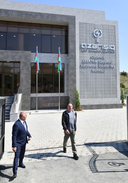 Prezident İlham Əliyev “Azərişıq” ASC-nin Cəbrayıl Rəqəmsal İdarəetmə Mərkəzinin açılışını edib (FOTO) (YENİLƏNİB)